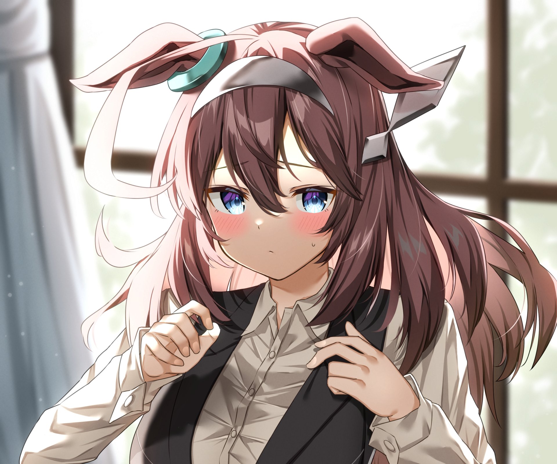 Download Mihono Bourbon Anime Uma Musume: Pretty Derby HD Wallpaper by EN6cUMxx0rE6FFz