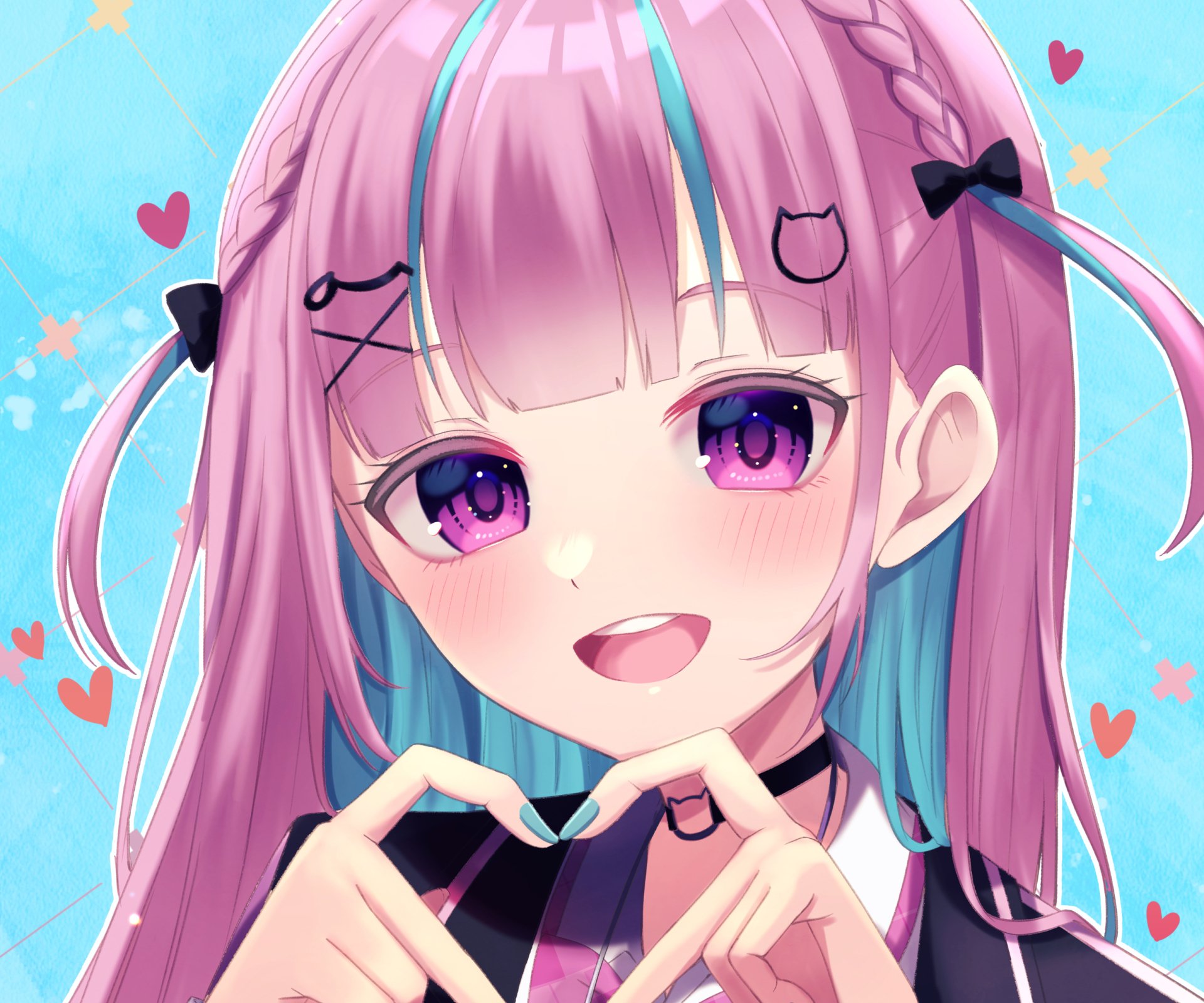 Download Hololive Minato Aqua Anime Virtual Youtuber HD Wallpaper by juni neu