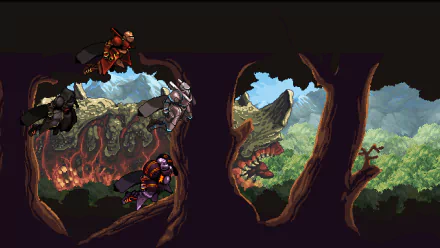 video game Chained Echoes HD Desktop Wallpaper | Background Image