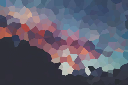  Black rocks low polly