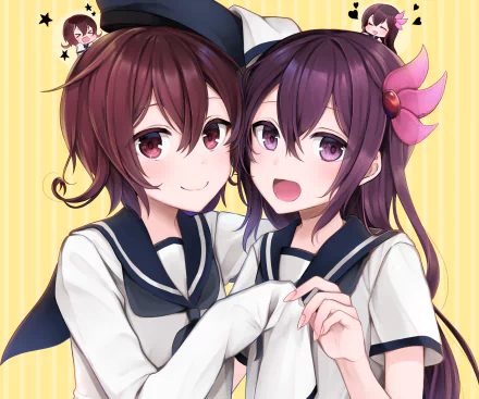  Mutsuki &amp; Kisaragi by yunamaro21