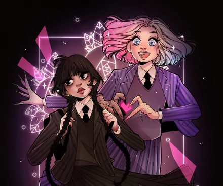  Wednesday Addams &amp; Enid Sinclair by Dorothea Busch