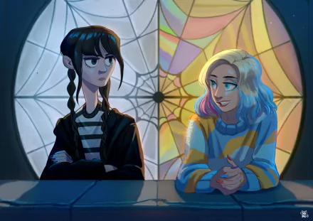  Wednesday Addams &amp; Enid Sinclair by NaMO