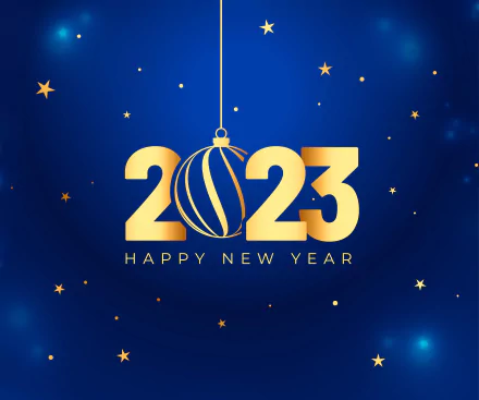 Happy New Year holiday New Year 2023 HD Desktop Wallpaper | Background Image