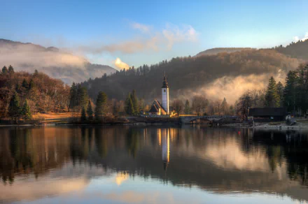 reflection religious church HD Desktop Wallpaper | Background Image