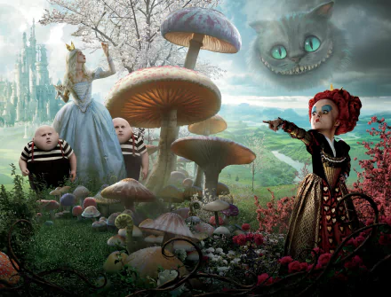 Alice In Wonderland 2010 Desktop Wallpapers Phone Wallpaper PFP 