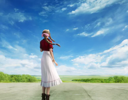 Aerith Gainsborough video game Final Fantasy VII Remake HD Desktop Wallpaper | Background Image