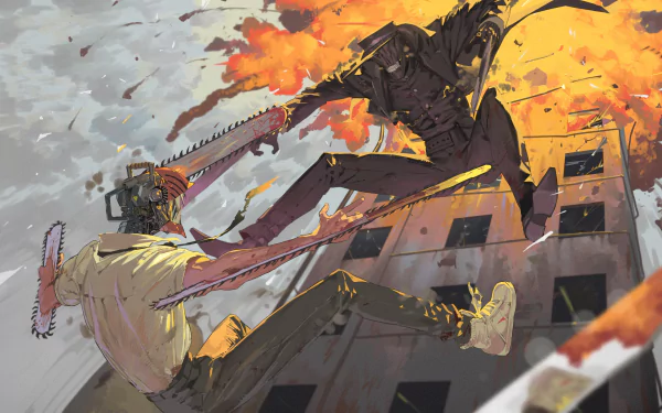  Denji vs Katana Man by aulis