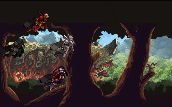 video game Chained Echoes HD Desktop Wallpaper | Background Image