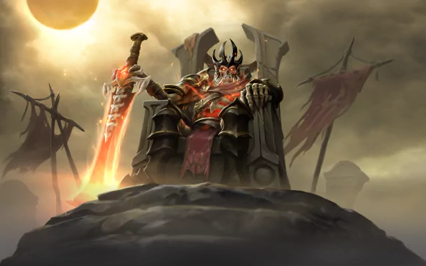 Wraith King (Dota 2) video game DotA 2 HD Desktop Wallpaper | Background Image