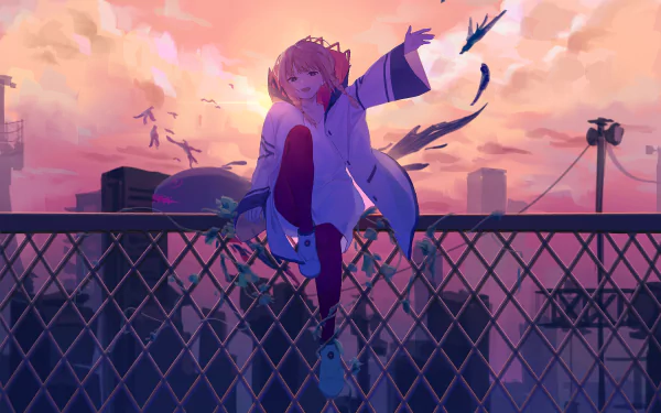 Anime Virtual Youtuber HD Desktop Wallpaper | Background Image