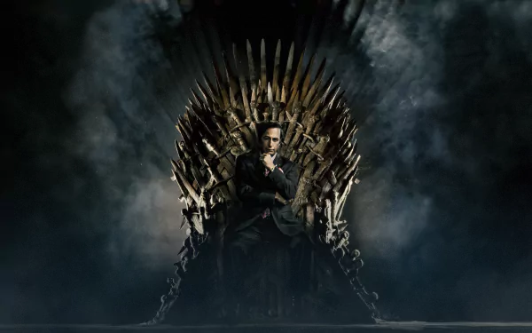 Iron Throne background in HD featuring Bob Odenkirk as Jimmy McGill from Better Call Saul TV show.