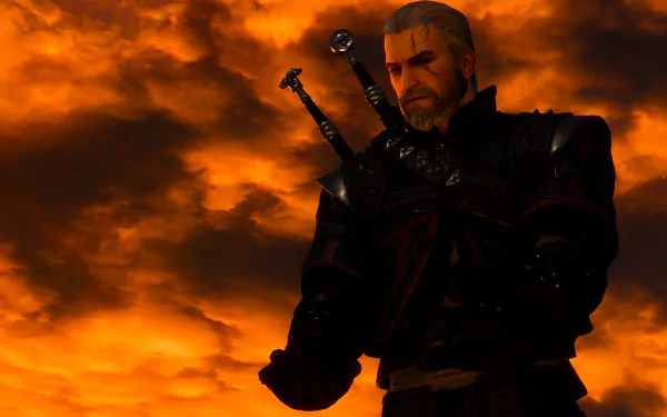  The Witcher 3 Geralt Near Bonfire