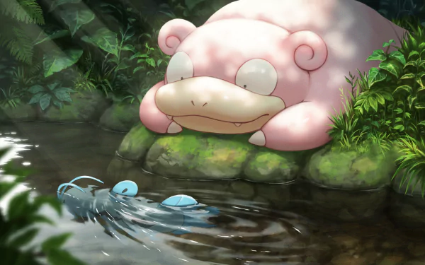 Slowpoke (Pokemon) video game Pokémon: Ruby, Sapphire, and Emerald HD Desktop Wallpaper | Background Image