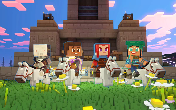 video game Minecraft Legends HD Desktop Wallpaper | Background Image