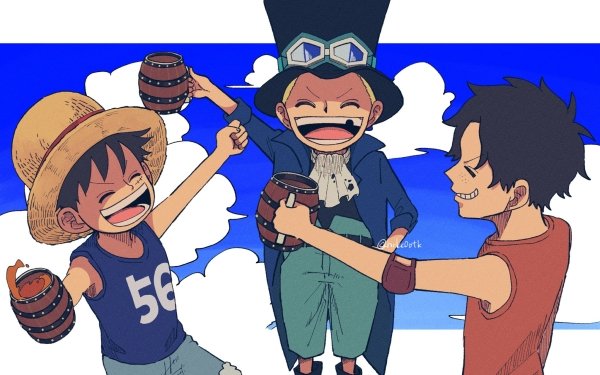 Anime One Piece Monkey D. Luffy Sabo Portgas D. Ace HD Wallpaper | Background Image