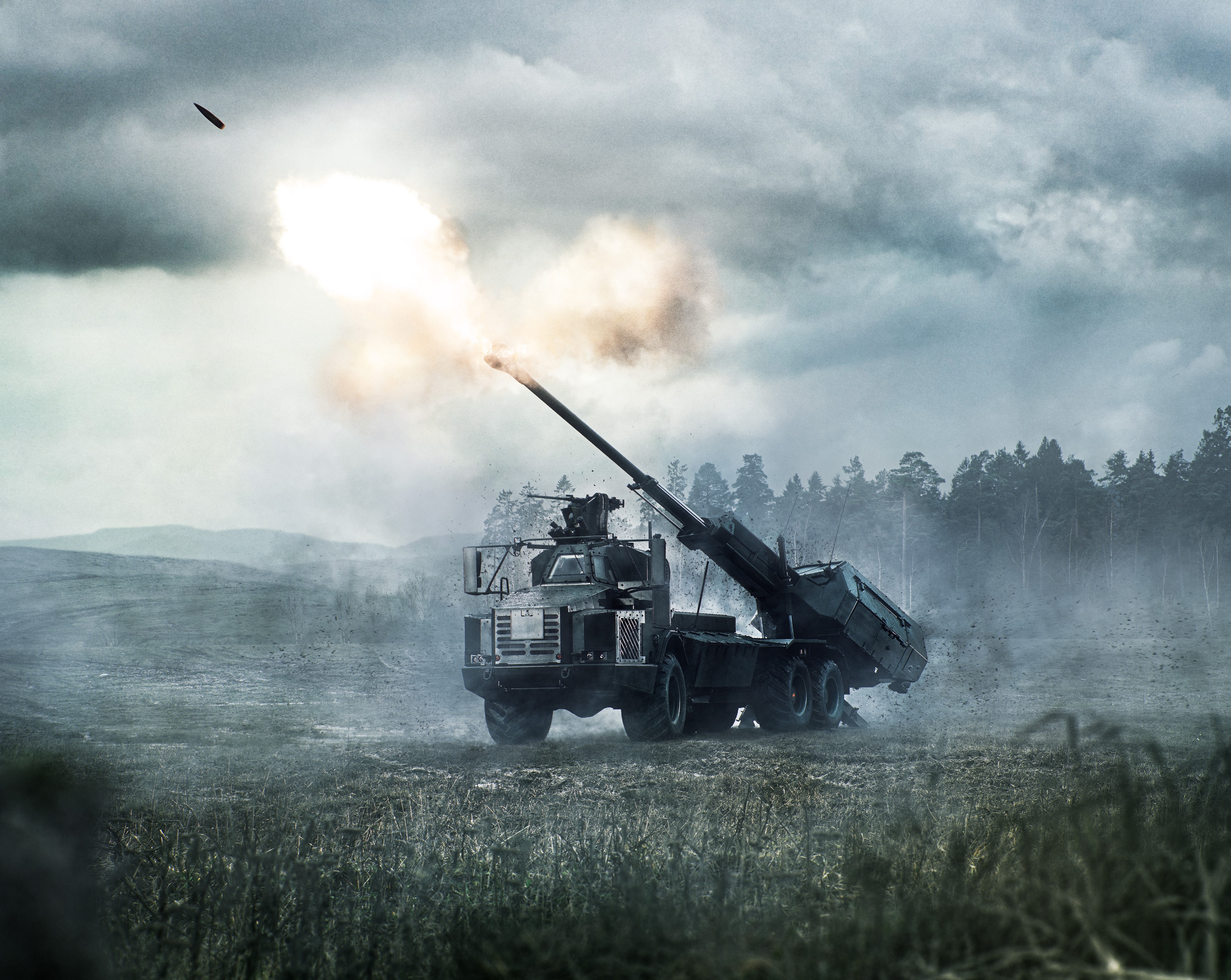 Military Archer Artillery System HD Wallpaper | Background Image