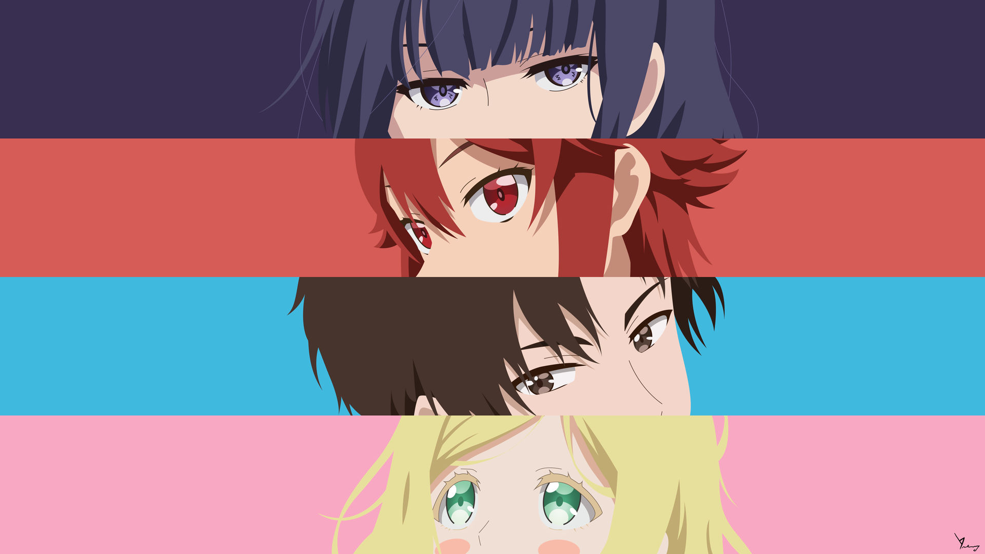 Anime Tomo-chan Is a Girl! HD Wallpaper by mira(na)