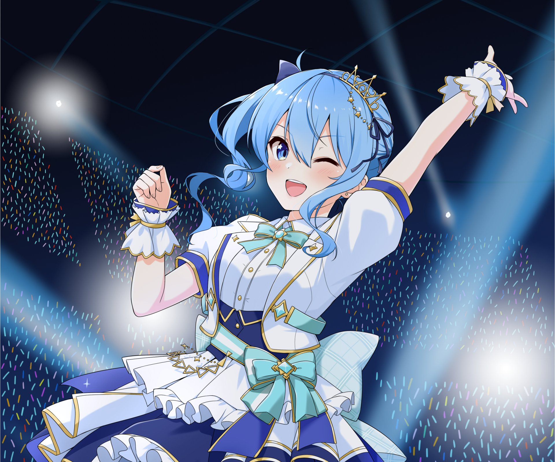 Download Hololive Hoshimachi Suisei Anime Virtual Youtuber HD Wallpaper by felutiahime