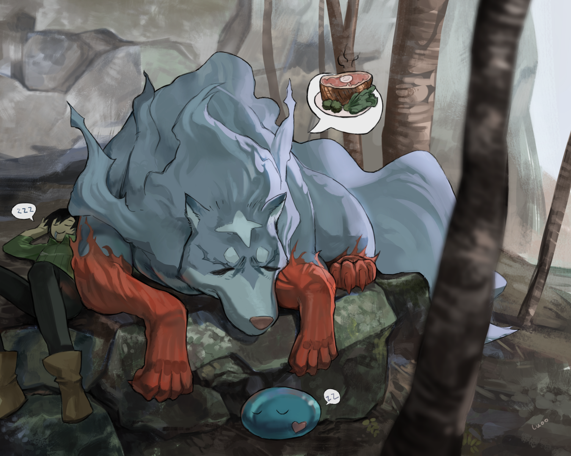 Download Sui (Campfire Cooking In Another World With My Absurd Skill) Fel (Campire Cooking In Another World With My Absurd Skill) Tsuyoshi Mukouda Anime Campfire Cooking In Another World With My Absurd Skill HD Wallpaper by LV00//