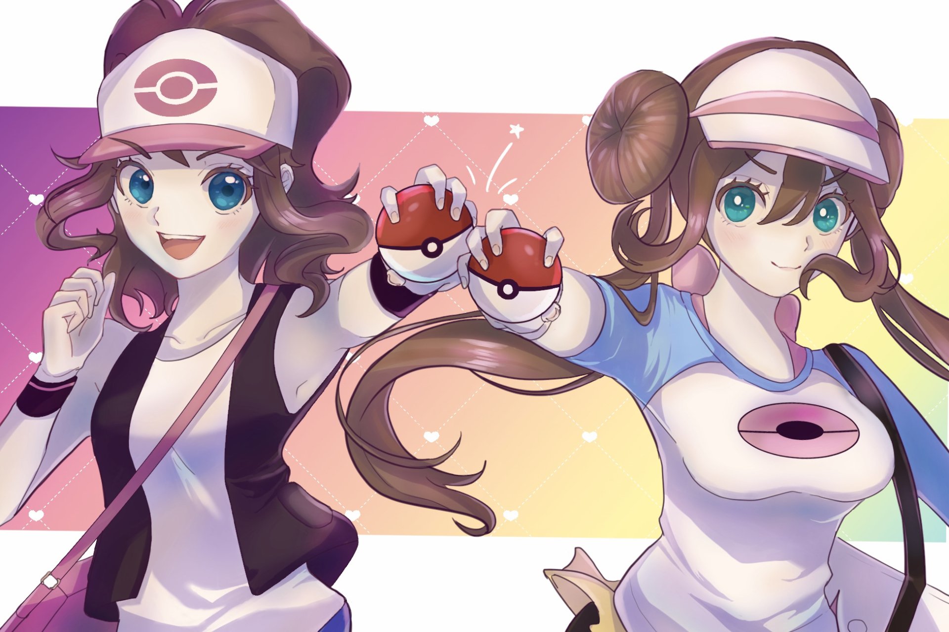 Download Hilda (Pokémon) Mei (Pokémon) Video Game Pokemon: Black And White HD Wallpaper by Ryusa