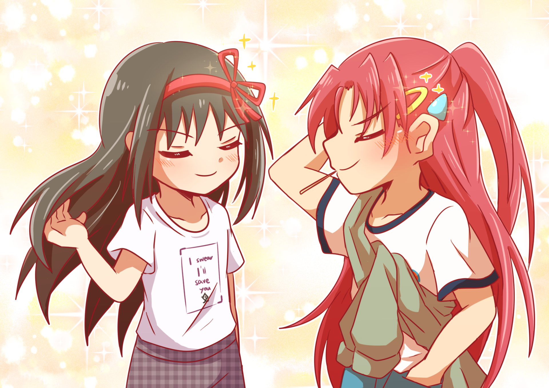 Download Kyōko Sakura Homura Akemi Anime Puella Magi Madoka Magica HD Wallpaper by jX2
