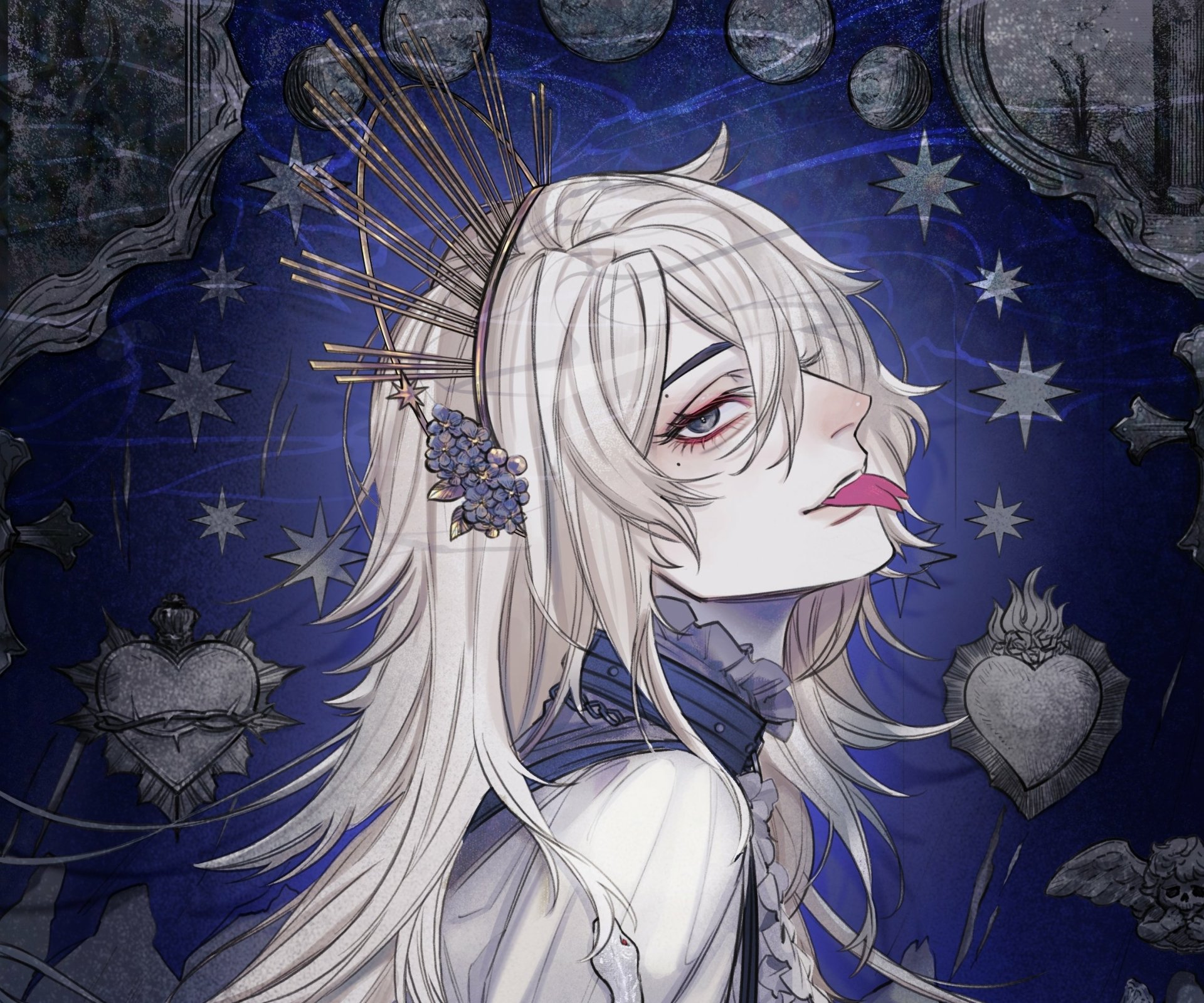 Download Azayomi Tsuzuri Anime Virtual Youtuber HD Wallpaper by schelm