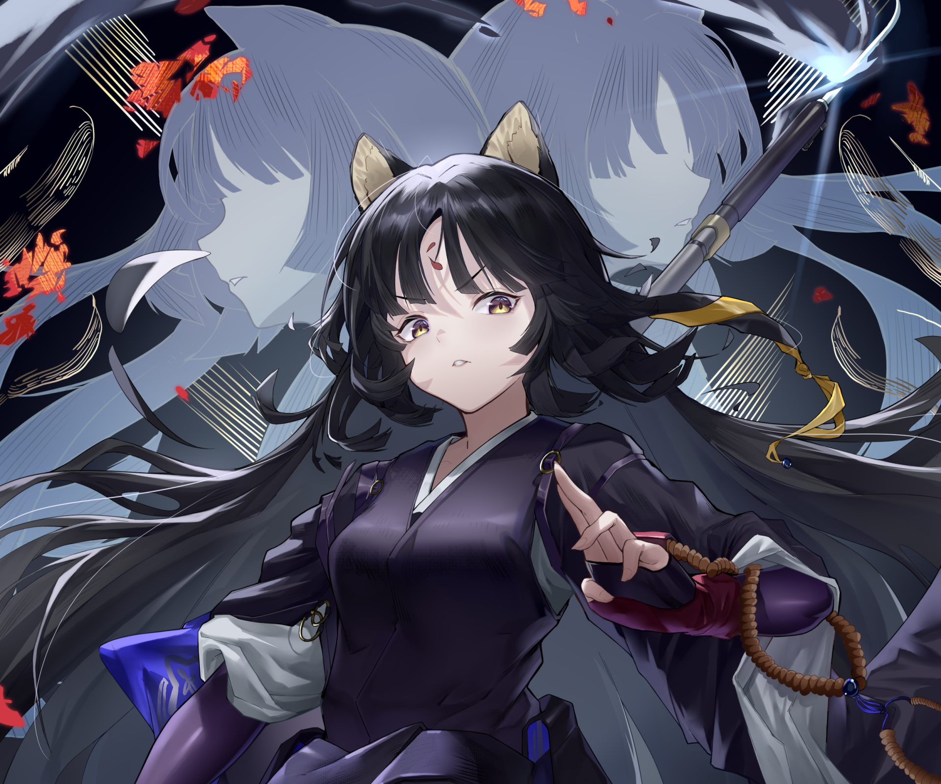 Download Saga (Arknights) Video Game Arknights HD Wallpaper by 老mo头