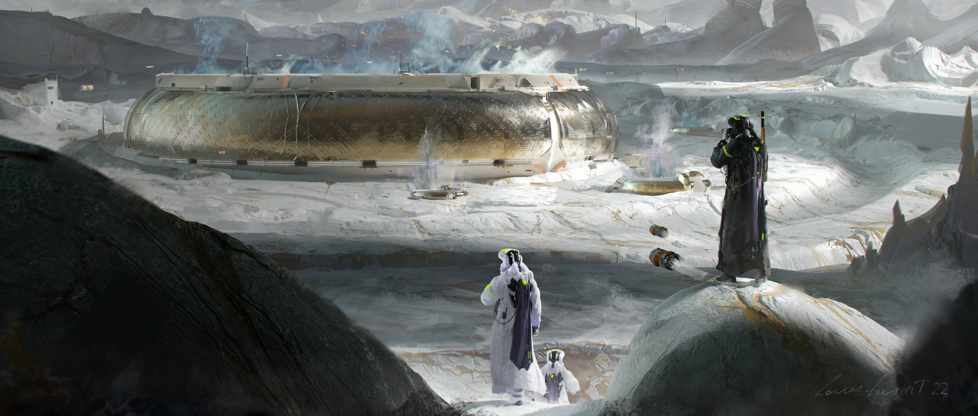 Download Sci Fi Structure HD Wallpaper by Louis Laurent