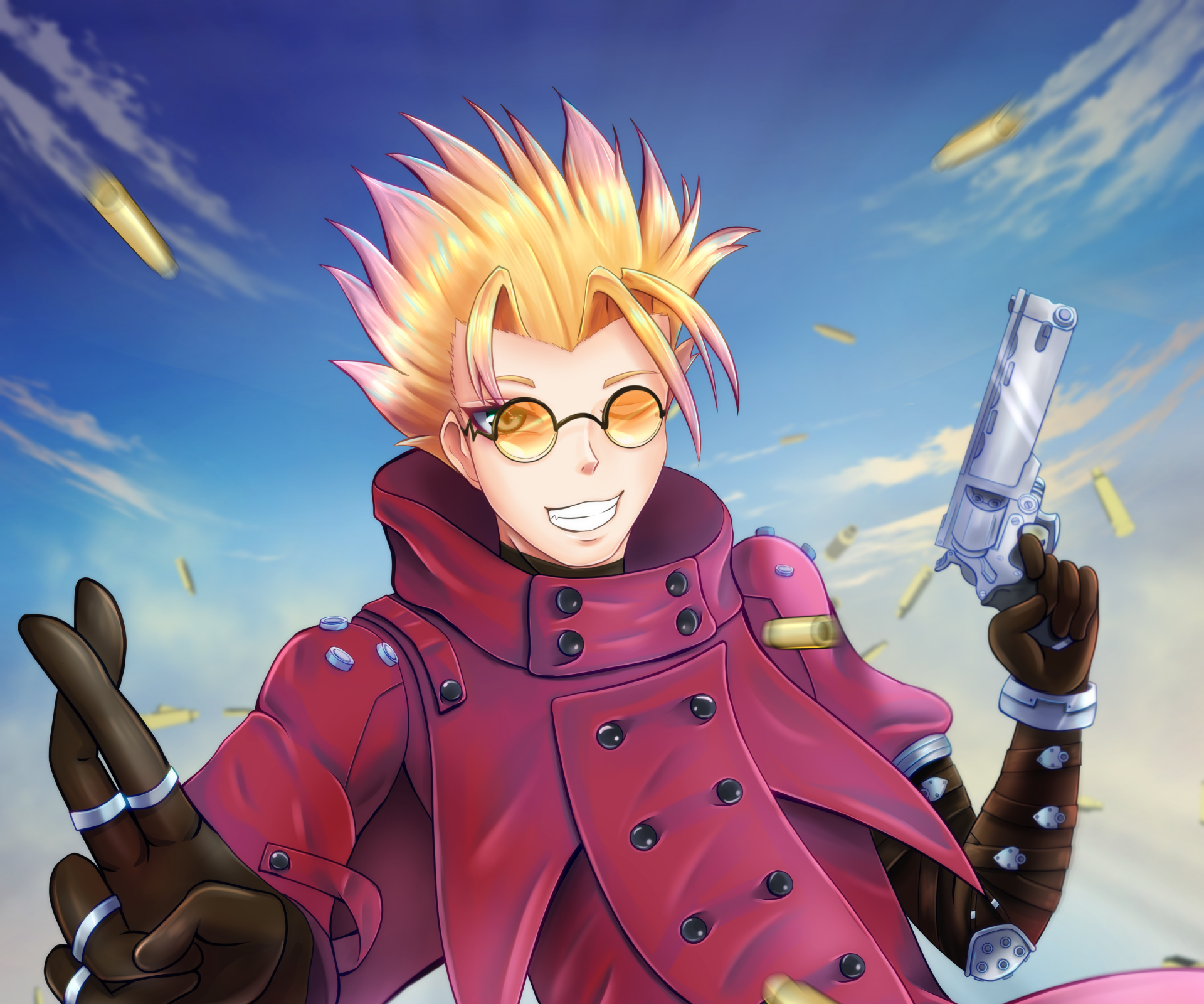 Download Vash The Stampede Anime Trigun Stampede HD Wallpaper by waririn nya