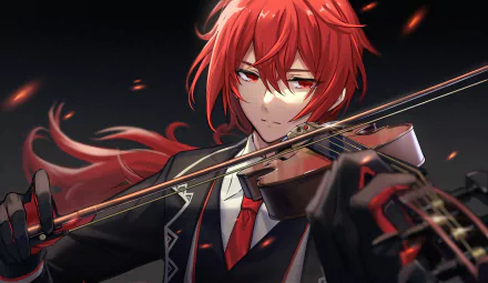 Diluc (Genshin Impact) video game Genshin Impact HD Desktop Wallpaper | Background Image