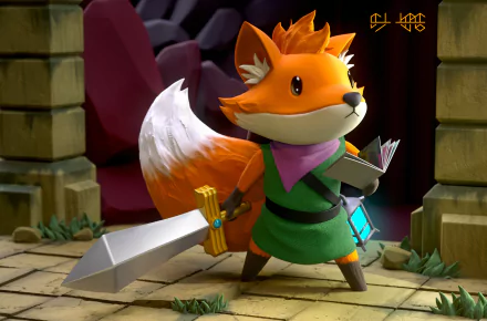video game Tunic HD Desktop Wallpaper | Background Image