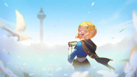 Princess Zelda video game The Legend of Zelda: Tears of the Kingdom HD Desktop Wallpaper | Background Image