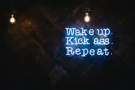 motivational neon sign artistic neon HD Desktop Wallpaper | Background Image