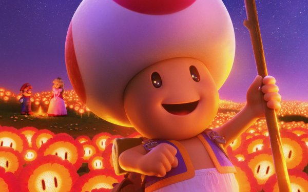 Movie Super Mario Bros. (2023) Mario Toad HD Wallpaper | Background Image