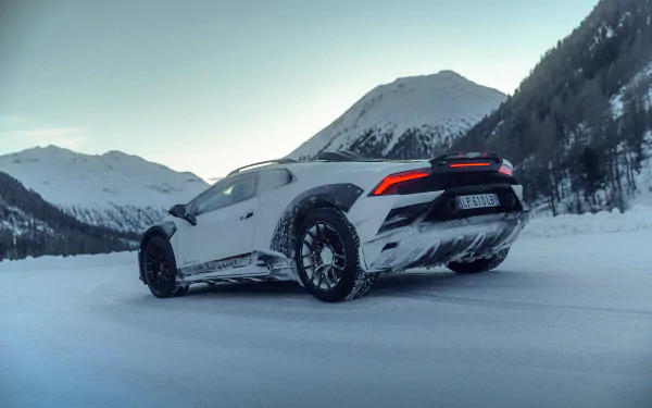 Lamborghini Huracán Sterrato - a stunning supercar in a high-definition desktop wallpaper setting.