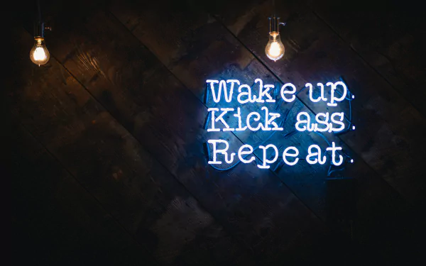 motivational neon sign artistic neon HD Desktop Wallpaper | Background Image