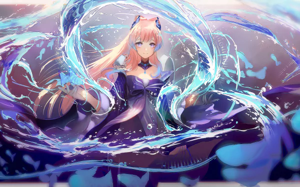 Sangonomiya Kokomi video game Genshin Impact HD Desktop Wallpaper | Background Image