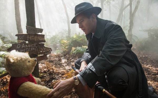 Movie Christopher Robin Ewan McGregor Winnie the Pooh HD Wallpaper | Background Image