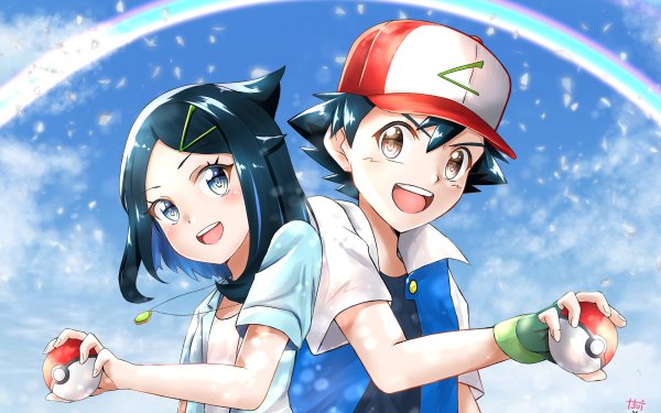 Anime Pokémon Horizons: The Series Ash Ketchum Liko HD Wallpaper | Background Image