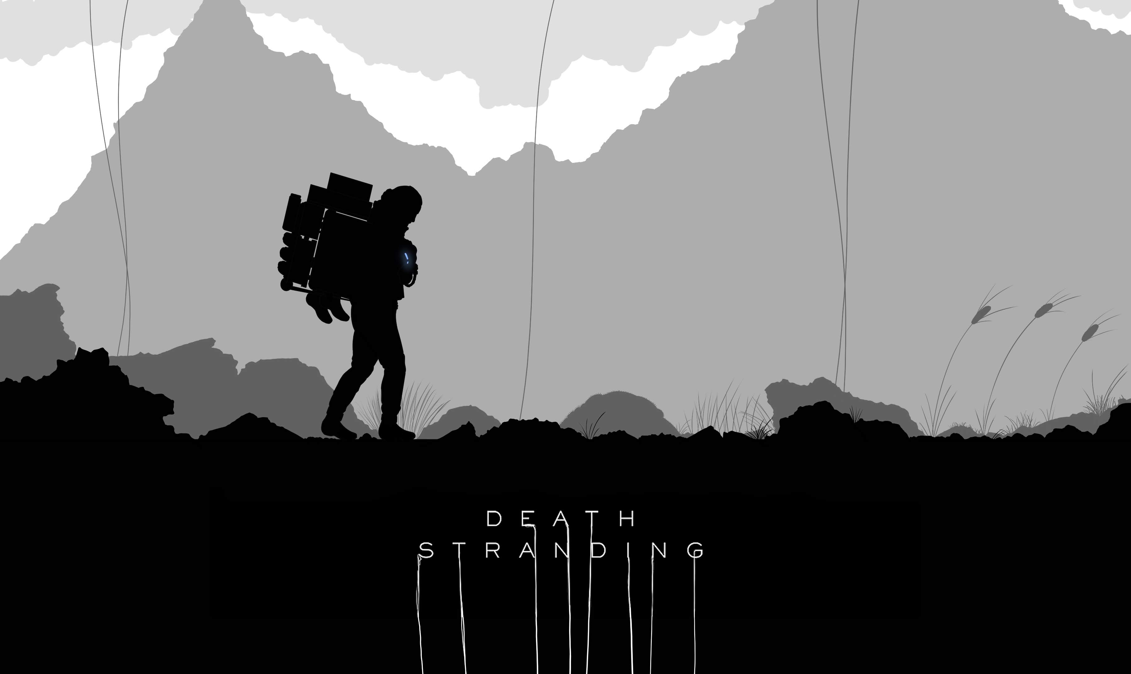 Cartaz do filme Death Stranding PS Jogo Quadrinhos Qualidade Wall