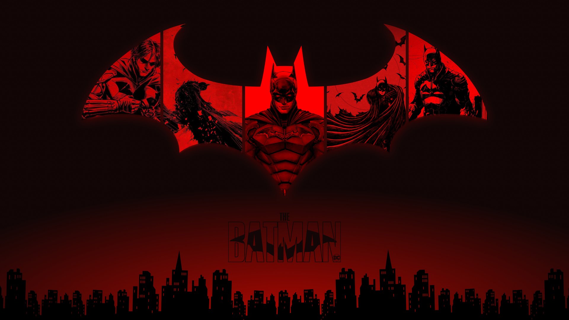 Three The Batman wallpapers remastered in 8K plus recolored : r/batman