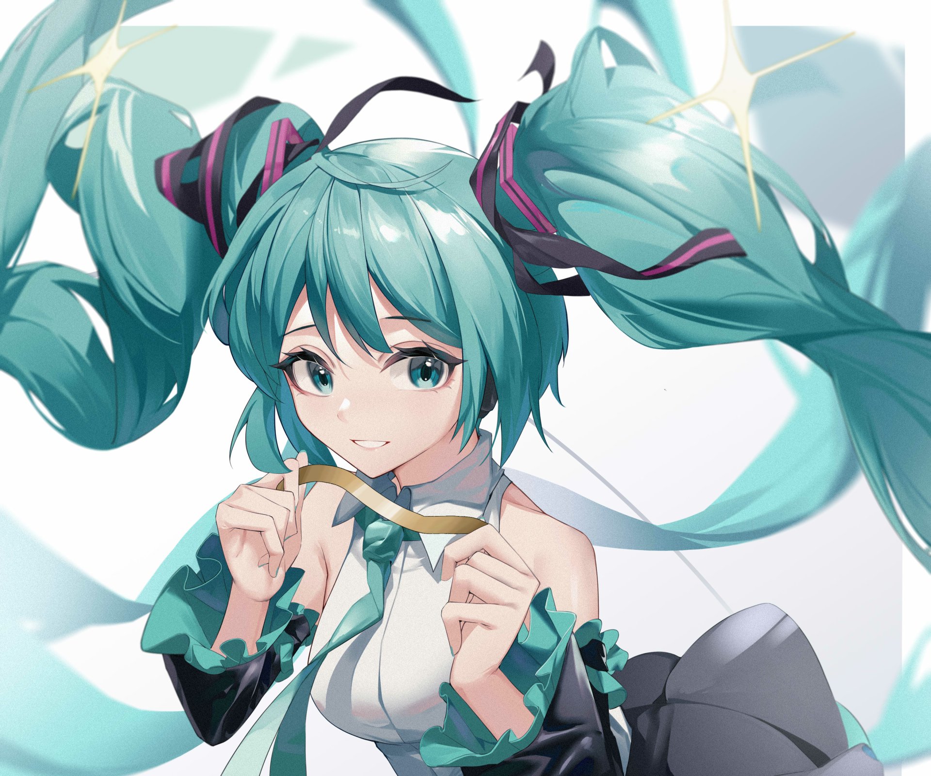 Stunning Hatsune Miku Hd Wallpaper A Vocaloid Icon By Nishikino形昇