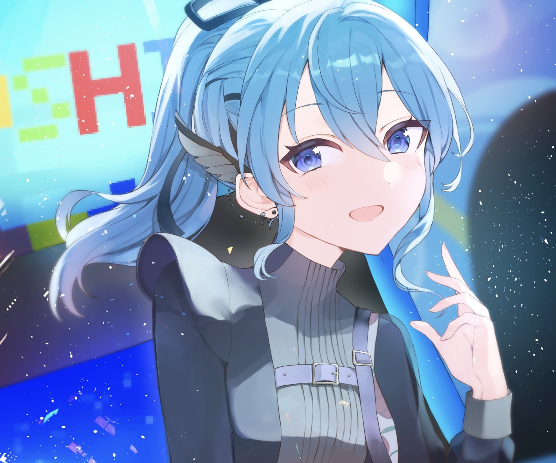 Download Hololive Hoshimachi Suisei Anime Virtual Youtuber HD Wallpaper
