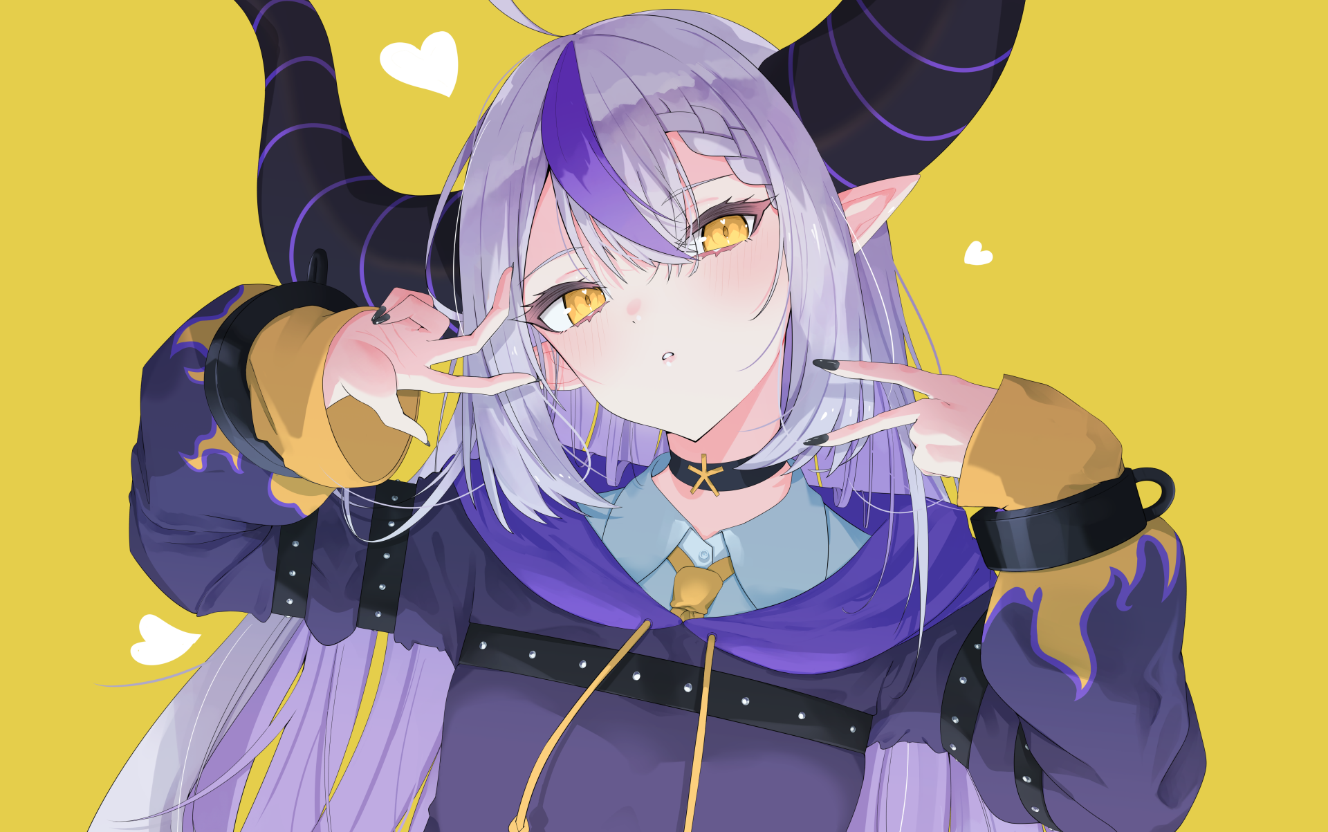 Download Hololive La+ Darknesss (Virtual Youtuber) Anime Virtual Youtuber 4k Ultra HD Wallpaper