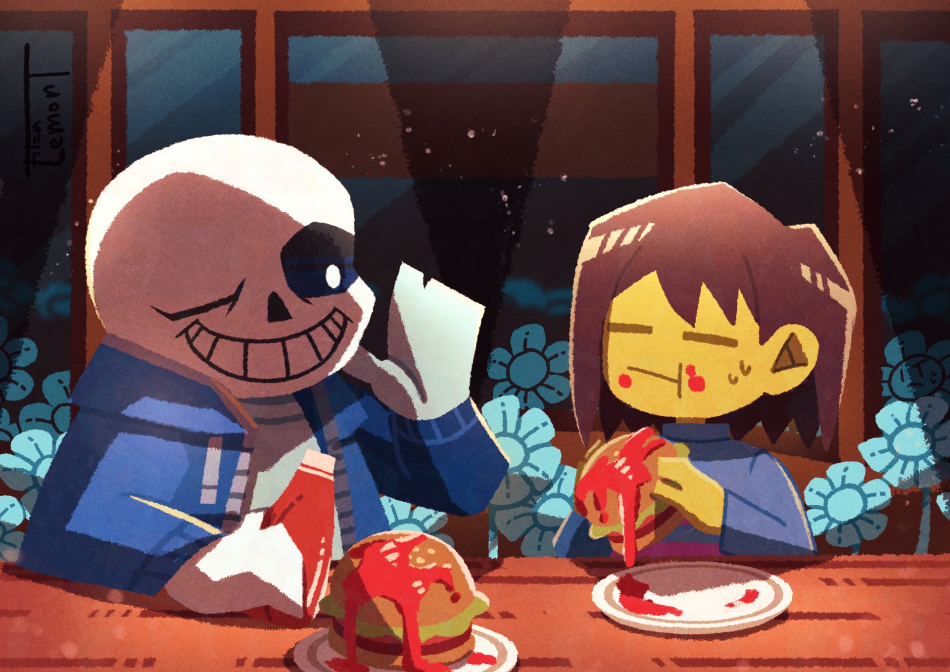 Day 02: Frans (<b>frisk</b> <b>Sans</b>) It’s Raining Somewhere Else. 