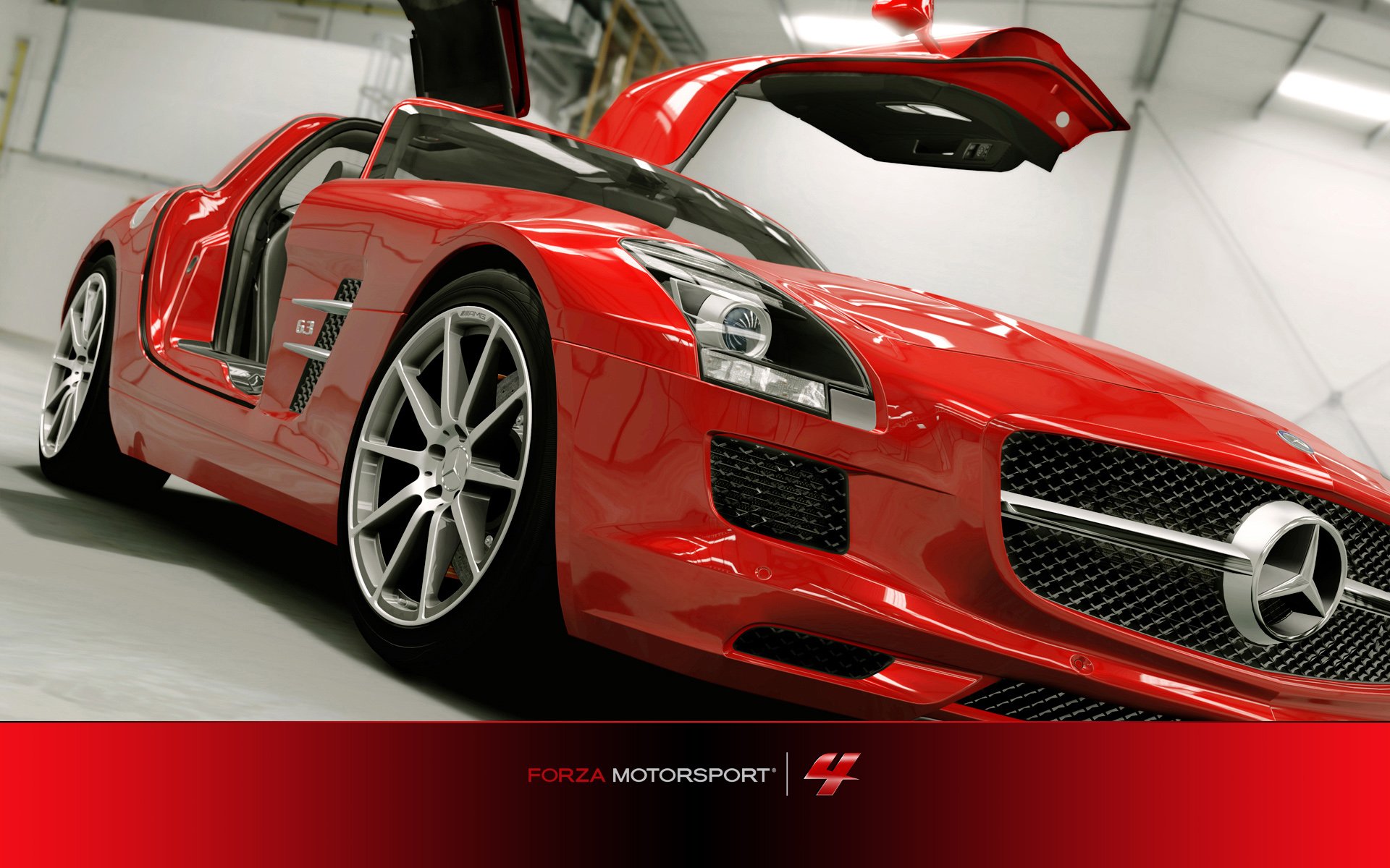 Download Mercedes-Benz SLS AMG Video Game Forza Motorsport 4 HD Wallpaper