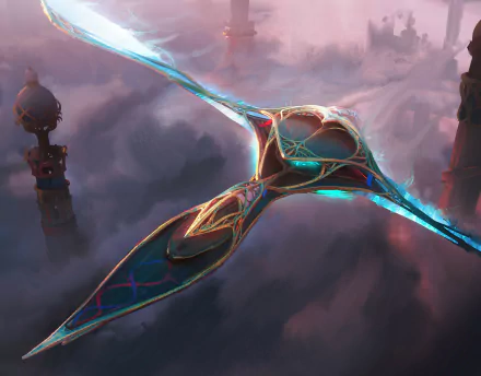  Magic the Gathering, Aetherwing, Golden-scale Flagship by Leon Tukker