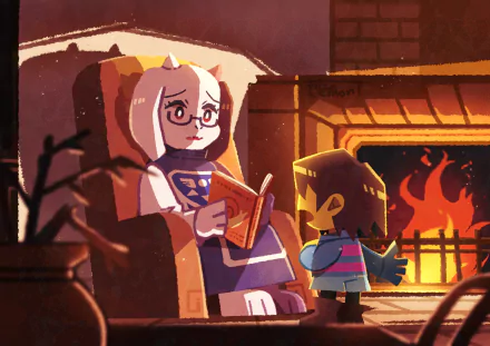 Toriel (Undertale) Frisk (Undertale) video game Undertale HD Desktop Wallpaper | Background Image