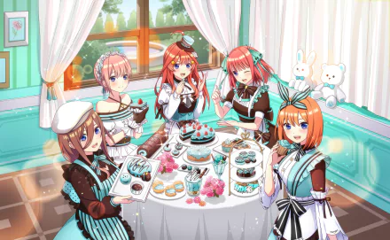 Itsuki Nakano Yotsuba Nakano Miku Nakano Nino Nakano Ichika Nakano Anime The Quintessential Quintuplets HD Desktop Wallpaper | Background Image